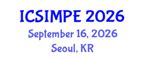 International Conference on Sports Injury Management and Performance Enhancement (ICSIMPE) September 16, 2026 - Seoul, Republic of Korea