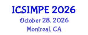 International Conference on Sports Injury Management and Performance Enhancement (ICSIMPE) October 28, 2026 - Montreal, Canada