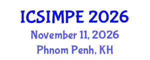 International Conference on Sports Injury Management and Performance Enhancement (ICSIMPE) November 11, 2026 - Phnom Penh, Cambodia