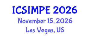 International Conference on Sports Injury Management and Performance Enhancement (ICSIMPE) November 15, 2026 - Las Vegas, United States