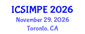 International Conference on Sports Injury Management and Performance Enhancement (ICSIMPE) November 29, 2026 - Toronto, Canada