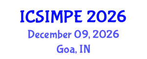 International Conference on Sports Injury Management and Performance Enhancement (ICSIMPE) December 09, 2026 - Goa, India