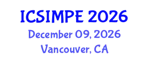 International Conference on Sports Injury Management and Performance Enhancement (ICSIMPE) December 09, 2026 - Vancouver, Canada
