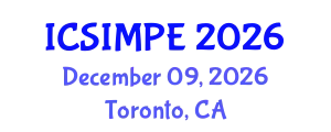 International Conference on Sports Injury Management and Performance Enhancement (ICSIMPE) December 09, 2026 - Toronto, Canada