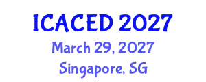 International Conference on Applied Civil Engineering Design (ICACED) March 29, 2027 - Singapore, Singapore
