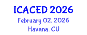 International Conference on Applied Civil Engineering Design (ICACED) February 02, 2026 - Havana, Cuba