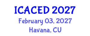 International Conference on Applied Civil Engineering Design (ICACED) February 03, 2027 - Havana, Cuba