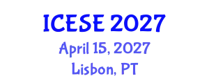 International Conference on Energy Storage and Electrochemistry (ICESE) April 15, 2027 - Lisbon, Portugal