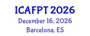 International Conference on Active Food Packaging Technologies (ICAFPT) December 16, 2026 - Barcelona, Spain
