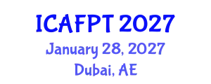 International Conference on Active Food Packaging Technologies (ICAFPT) January 28, 2027 - Dubai, United Arab Emirates