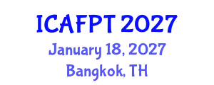 International Conference on Active Food Packaging Technologies (ICAFPT) January 18, 2027 - Bangkok, Thailand