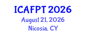 International Conference on Active Food Packaging Technologies (ICAFPT) August 21, 2026 - Nicosia, Cyprus