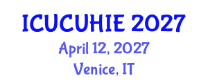 International Conference on Urban Climatology and Urban Heat Island Effect (ICUCUHIE) April 12, 2027 - Venice, Italy