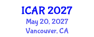 International Conference on Assistive Robotics (ICAR) May 20, 2027 - Vancouver, Canada