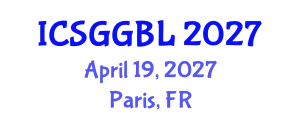 International Conference on Serious Games and Game-Based Learning (ICSGGBL) April 19, 2027 - Paris, France