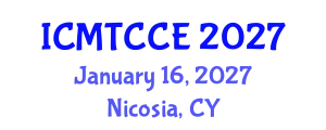 International Conference on Materials, Textiles, Chemistry and Chemical Engineering (ICMTCCE) January 16, 2027 - Nicosia, Cyprus