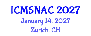 International Conference on Materials Science, Nanoscience and Applied Chemistry (ICMSNAC) January 14, 2027 - Zurich, Switzerland