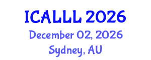 International Conference on Applied Linguistics and Language Learning (ICALLL) December 02, 2026 - Sydney, Australia