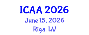 International Conference on Aeronautics and Aeroengineering (ICAA) June 15, 2026 - Riga, Latvia