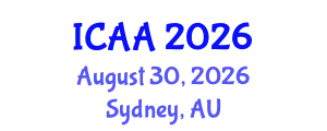 International Conference on Aeronautics and Aeroengineering (ICAA) August 30, 2026 - Sydney, Australia