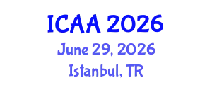 International Conference on Aeronautics and Aeroengineering (ICAA) June 29, 2026 - Istanbul, Turkey