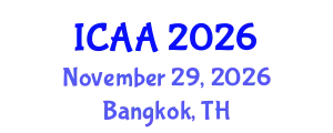 International Conference on Aeronautics and Aeroengineering (ICAA) November 29, 2026 - Bangkok, Thailand