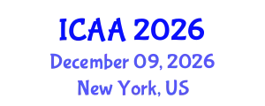 International Conference on Aeronautics and Aeroengineering (ICAA) December 09, 2026 - New York, United States