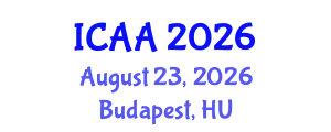 International Conference on Aeronautics and Aeroengineering (ICAA) August 23, 2026 - Budapest, Hungary