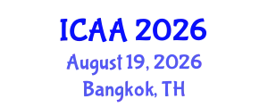 International Conference on Aeronautics and Aeroengineering (ICAA) August 19, 2026 - Bangkok, Thailand