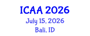 International Conference on Aeronautics and Aeroengineering (ICAA) July 15, 2026 - Bali, Indonesia