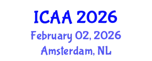International Conference on Aeronautics and Aeroengineering (ICAA) February 02, 2026 - Amsterdam, Netherlands