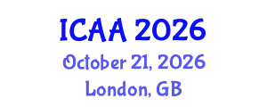 International Conference on Aeronautics and Aeroengineering (ICAA) October 21, 2026 - London, United Kingdom