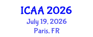International Conference on Aeronautics and Aeroengineering (ICAA) July 19, 2026 - Paris, France