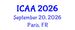 International Conference on Aeronautics and Aeroengineering (ICAA) September 20, 2026 - Paris, France