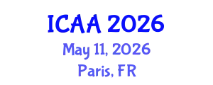 International Conference on Aeronautics and Aeroengineering (ICAA) May 11, 2026 - Paris, France