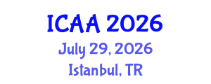 International Conference on Aeronautics and Aeroengineering (ICAA) July 29, 2026 - Istanbul, Turkey