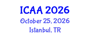 International Conference on Aeronautics and Aeroengineering (ICAA) October 25, 2026 - Istanbul, Turkey