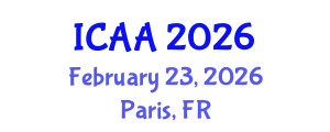 International Conference on Aeronautics and Aeroengineering (ICAA) February 23, 2026 - Paris, France