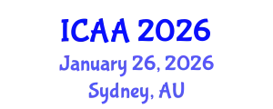 International Conference on Aeronautics and Aeroengineering (ICAA) January 26, 2026 - Sydney, Australia