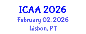 International Conference on Aeronautics and Aeroengineering (ICAA) February 02, 2026 - Lisbon, Portugal