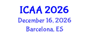 International Conference on Aeronautics and Aeroengineering (ICAA) December 16, 2026 - Barcelona, Spain