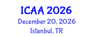 International Conference on Aeronautics and Aeroengineering (ICAA) December 20, 2026 - Istanbul, Turkey
