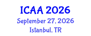 International Conference on Aeronautics and Aeroengineering (ICAA) September 27, 2026 - Istanbul, Turkey
