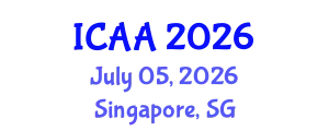 International Conference on Aeronautics and Aeroengineering (ICAA) July 05, 2026 - Singapore, Singapore