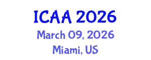International Conference on Aeronautics and Aeroengineering (ICAA) March 09, 2026 - Miami, United States