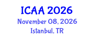 International Conference on Aeronautics and Aeroengineering (ICAA) November 08, 2026 - Istanbul, Turkey