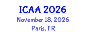 International Conference on Aeronautics and Aeroengineering (ICAA) November 18, 2026 - Paris, France