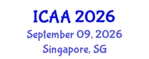 International Conference on Aeronautics and Aeroengineering (ICAA) September 09, 2026 - Singapore, Singapore