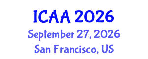 International Conference on Aeronautics and Aeroengineering (ICAA) September 27, 2026 - San Francisco, United States