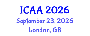 International Conference on Aeronautics and Aeroengineering (ICAA) September 23, 2026 - London, United Kingdom